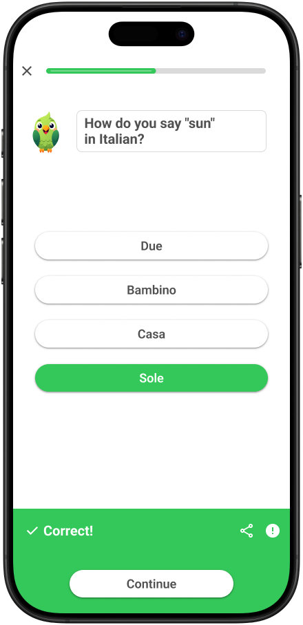 Screenshot of Polyglot application